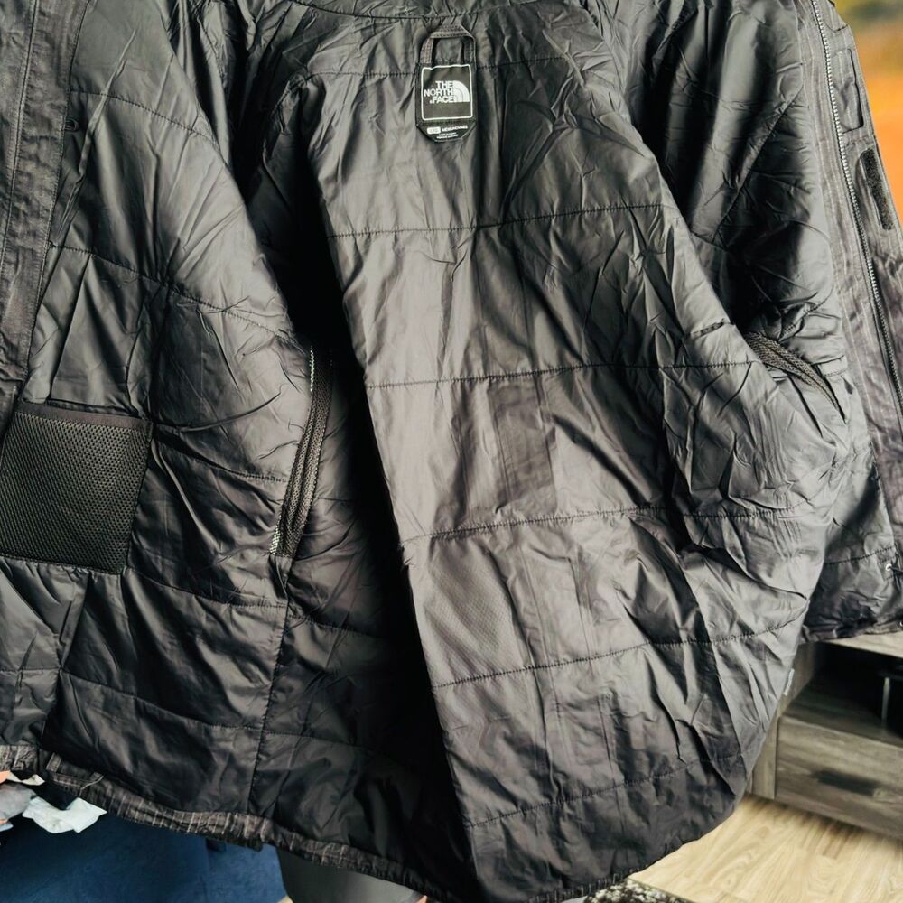The North Face GORE-TEX PacLite Hooded Rain Jacket Black Gray Men's XL - Picture 3 of 15